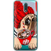 Прозрачный чехол BoxFace Nokia 2.3 Winter Puggy