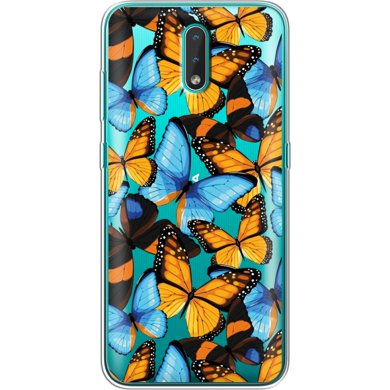 Прозрачный чехол BoxFace Nokia 2.3 Butterfly Morpho