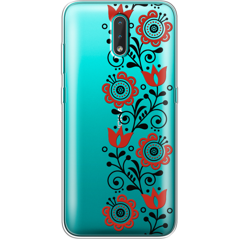 Прозрачный чехол BoxFace Nokia 2.3 Ethno Ornament