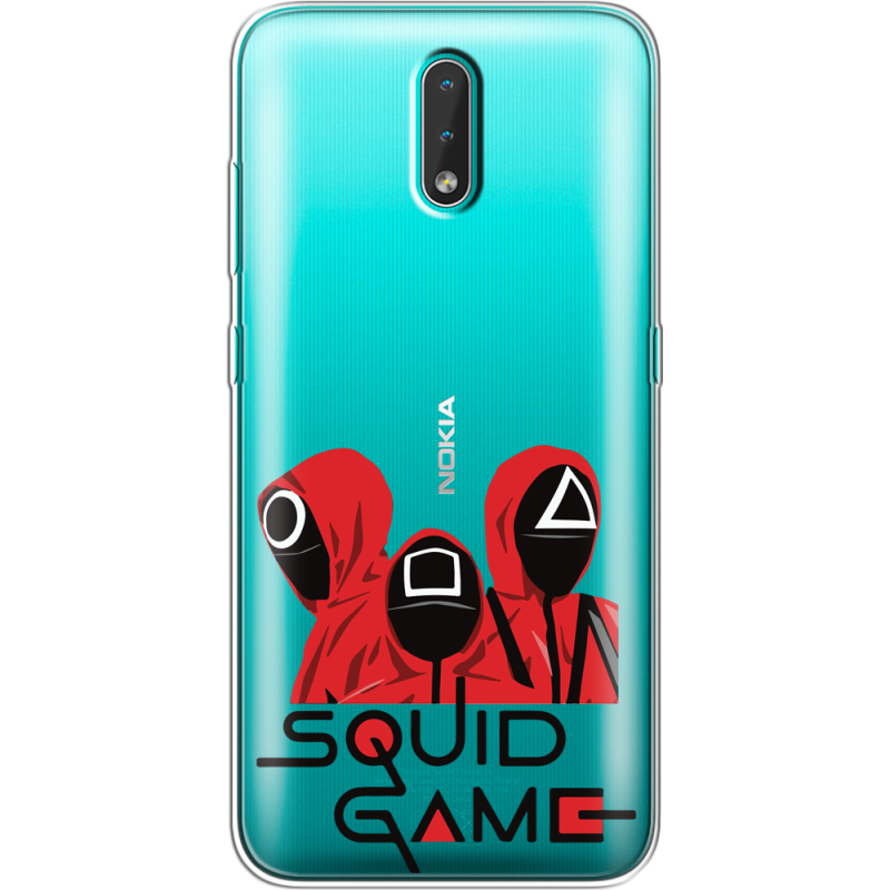 Прозрачный чехол BoxFace Nokia 2.3 siquid game люди в красном