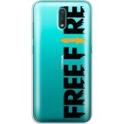 Прозрачный чехол BoxFace Nokia 2.3 Free Fire Black Logo