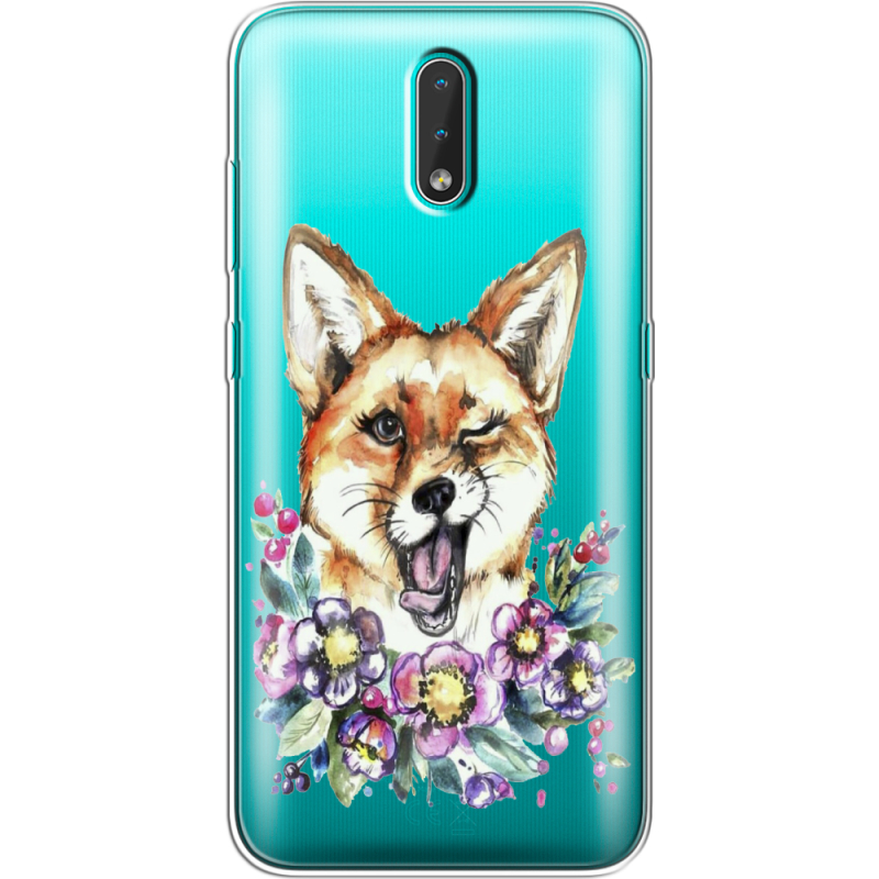 Прозрачный чехол BoxFace Nokia 2.3 Winking Fox