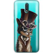 Прозрачный чехол BoxFace Nokia 2.3 Steampunk Cat