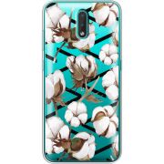 Прозрачный чехол BoxFace Nokia 2.3 Cotton flowers