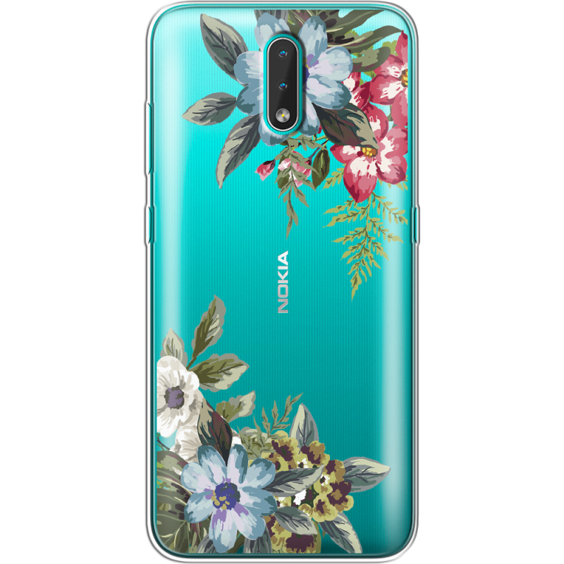 Прозрачный чехол BoxFace Nokia 2.3 Floral