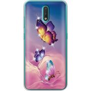 Чехол со стразами Nokia 2.3 Butterflies