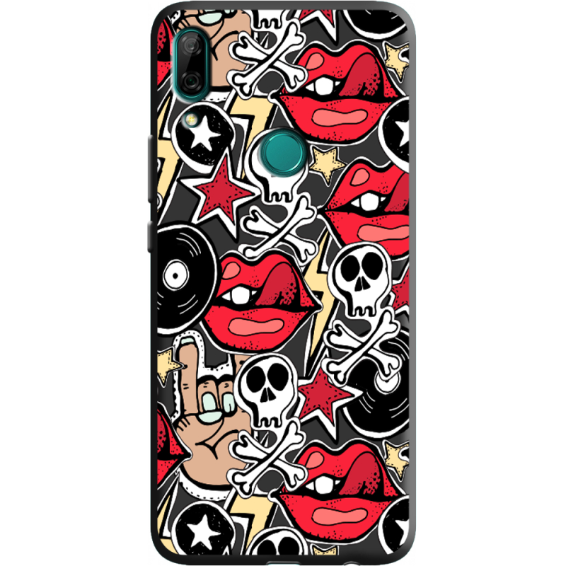 Черный чехол BoxFace Huawei P Smart Z Rock Graffiti