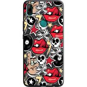 Черный чехол BoxFace Huawei P Smart Z Rock Graffiti