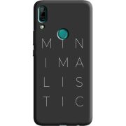 Черный чехол BoxFace Huawei P Smart Z Minimalistic
