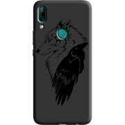 Черный чехол BoxFace Huawei P Smart Z Wolf and Raven