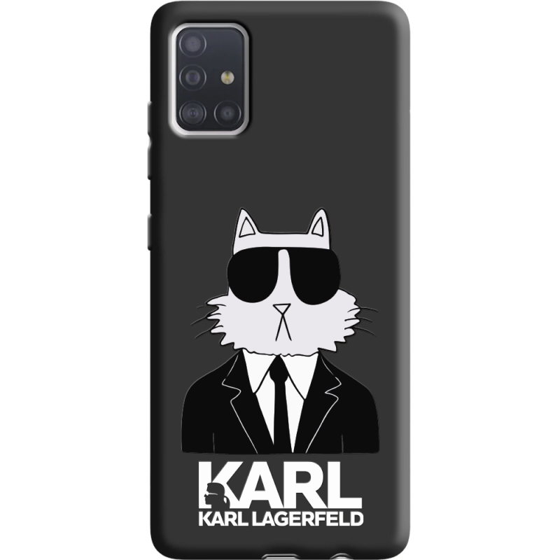 Черный чехол BoxFace Samsung A515 Galaxy A51 Cat in Black