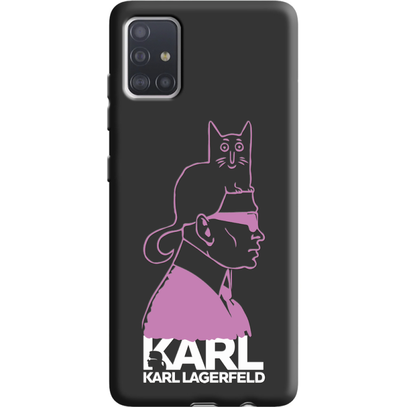 Черный чехол BoxFace Samsung A515 Galaxy A51 Pink Karl