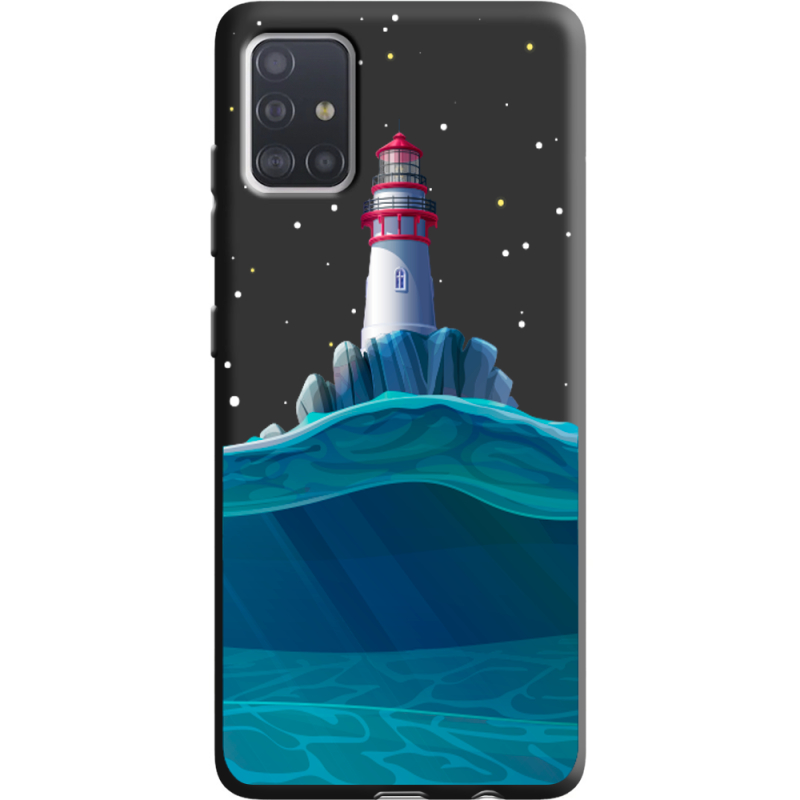 Черный чехол BoxFace Samsung A515 Galaxy A51 Lighthouse