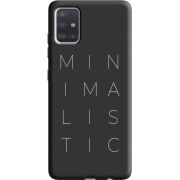 Черный чехол BoxFace Samsung A515 Galaxy A51 Minimalistic