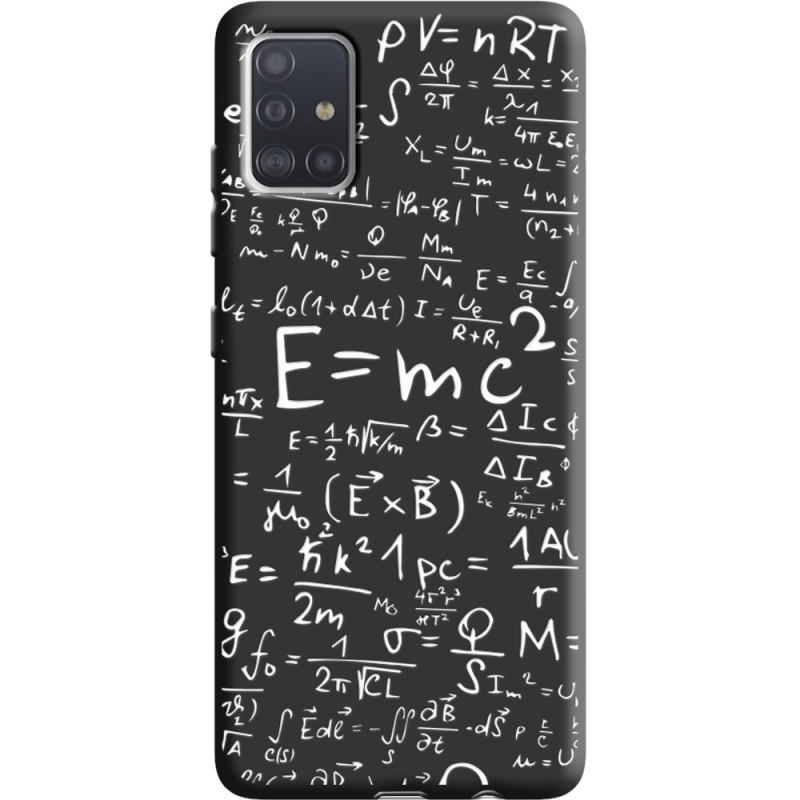 Черный чехол BoxFace Samsung A515 Galaxy A51 E=mc2