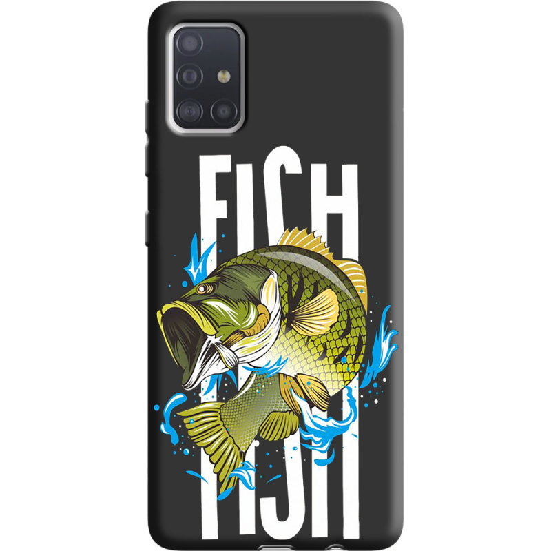 Черный чехол BoxFace Samsung A515 Galaxy A51 Fish