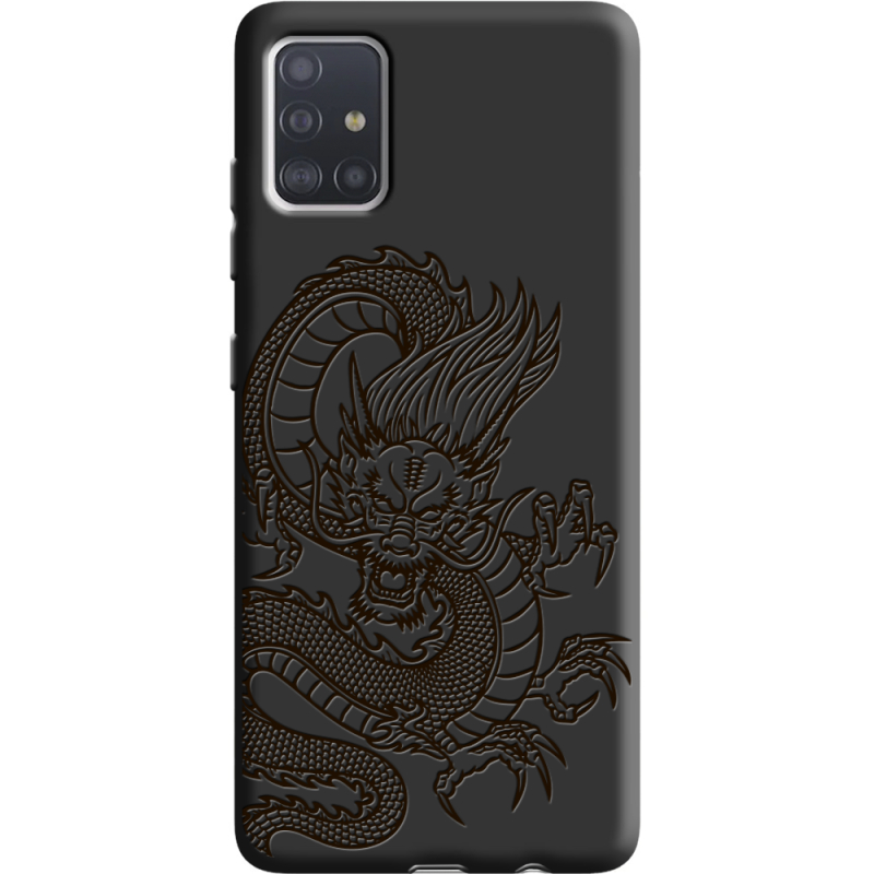 Черный чехол BoxFace Samsung A515 Galaxy A51 Chinese Dragon