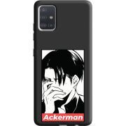 Черный чехол BoxFace Samsung A515 Galaxy A51 Attack On Titan - Ackerman
