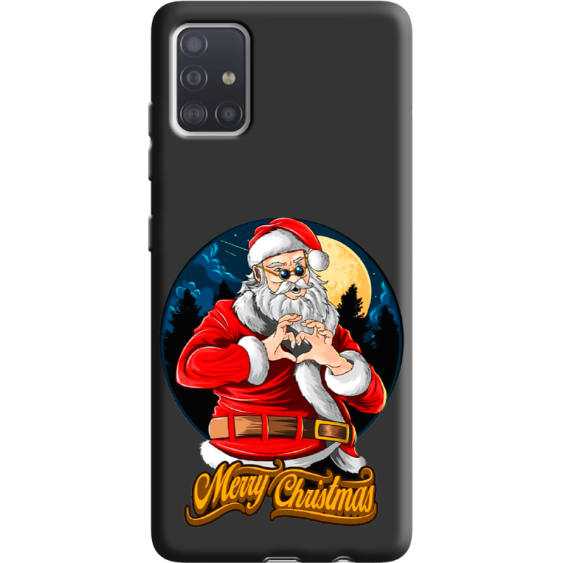 Черный чехол BoxFace Samsung A515 Galaxy A51 Cool Santa