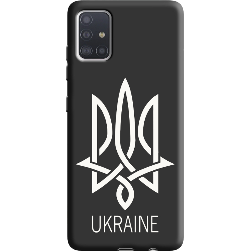 Черный чехол BoxFace Samsung A515 Galaxy A51 Тризуб монограмма ukraine