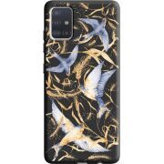 Черный чехол BoxFace Samsung A515 Galaxy A51 Ластівки