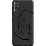 Черный чехол BoxFace Samsung A515 Galaxy A51 Horse