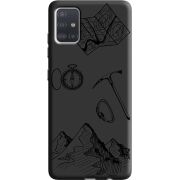 Черный чехол BoxFace Samsung A515 Galaxy A51 Mountains