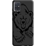 Черный чехол BoxFace Samsung A515 Galaxy A51 Grizzly Bear