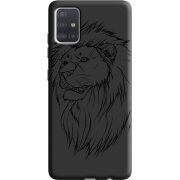 Черный чехол BoxFace Samsung A515 Galaxy A51 Lion