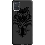 Черный чехол BoxFace Samsung A515 Galaxy A51 Owl