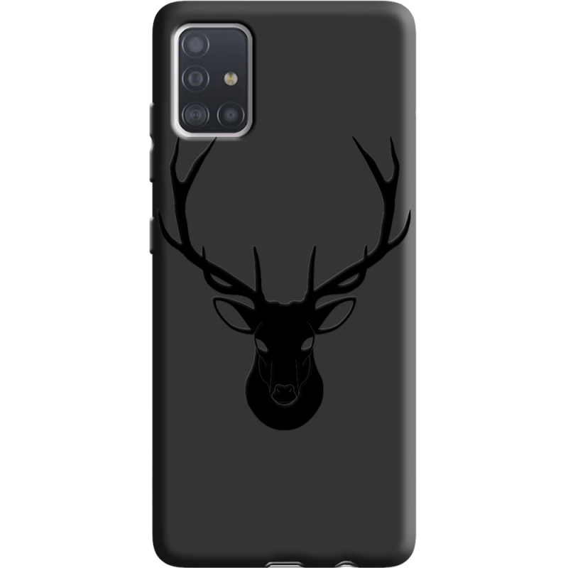 Черный чехол BoxFace Samsung A515 Galaxy A51 Deer