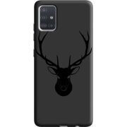 Черный чехол BoxFace Samsung A515 Galaxy A51 Deer
