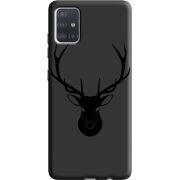 Черный чехол BoxFace Samsung A515 Galaxy A51 Deer