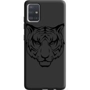 Черный чехол BoxFace Samsung A515 Galaxy A51 Tiger