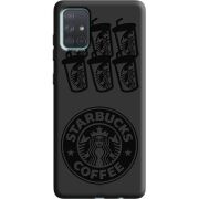 Черный чехол BoxFace Samsung A715 Galaxy A71 Black Coffee