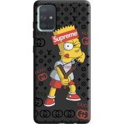 Черный чехол BoxFace Samsung A715 Galaxy A71 Yellow Fun