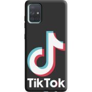 Черный чехол BoxFace Samsung A715 Galaxy A71 Tik Tok