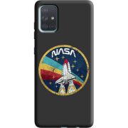 Черный чехол BoxFace Samsung A715 Galaxy A71 NASA