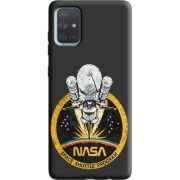 Черный чехол BoxFace Samsung A715 Galaxy A71 NASA Spaceship