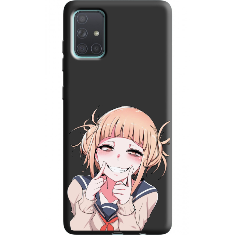 Черный чехол BoxFace Samsung A715 Galaxy A71 Himiko Toga Smile