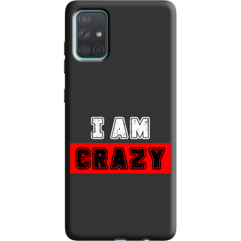 Черный чехол BoxFace Samsung A715 Galaxy A71 I'm Crazy