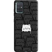 Черный чехол BoxFace Samsung A715 Galaxy A71 