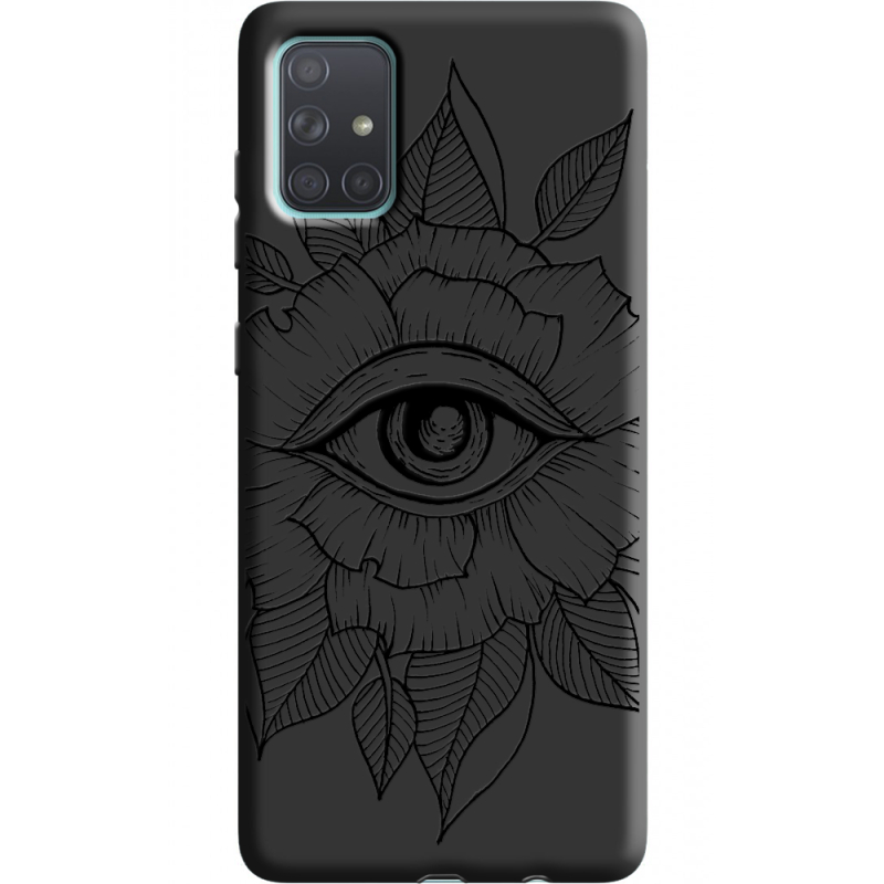 Черный чехол BoxFace Samsung A715 Galaxy A71 Eye