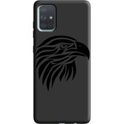 Черный чехол BoxFace Samsung A715 Galaxy A71 Eagle