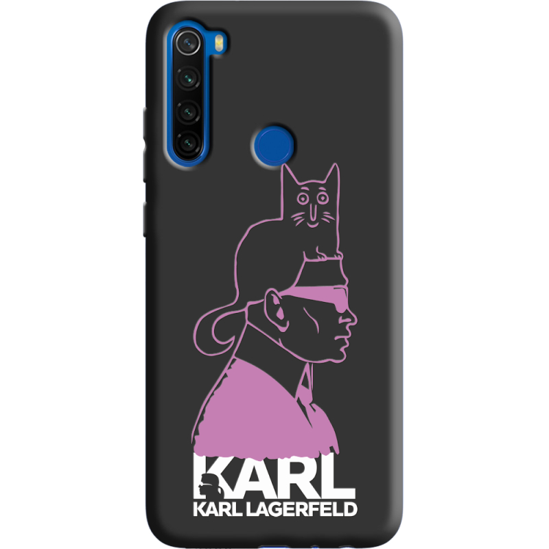 Черный чехол BoxFace Xiaomi Redmi Note 8T Pink Karl