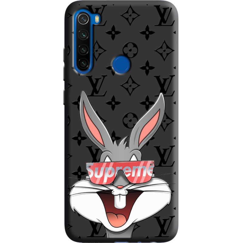 Черный чехол BoxFace Xiaomi Redmi Note 8T looney bunny