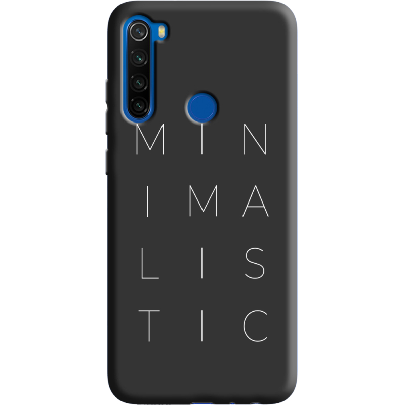 Черный чехол BoxFace Xiaomi Redmi Note 8T Minimalistic