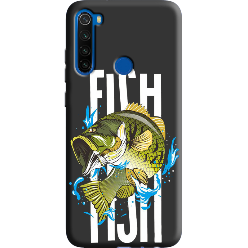 Черный чехол BoxFace Xiaomi Redmi Note 8T Fish