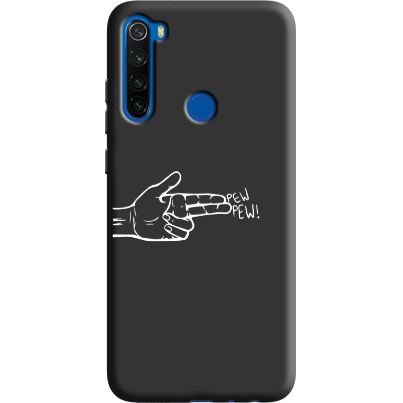 Черный чехол BoxFace Xiaomi Redmi Note 8T Pew Pew