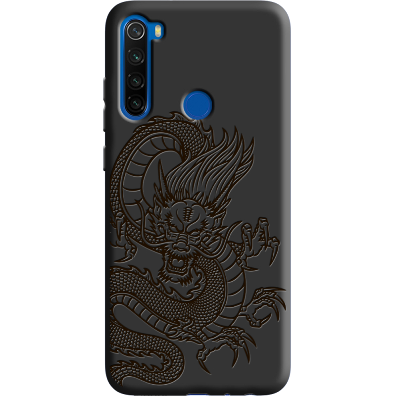 Черный чехол BoxFace Xiaomi Redmi Note 8T Chinese Dragon